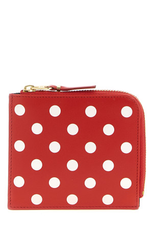 Polka Dots Printed Wallet Red