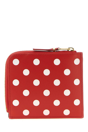 Polka Dots Printed Wallet Red