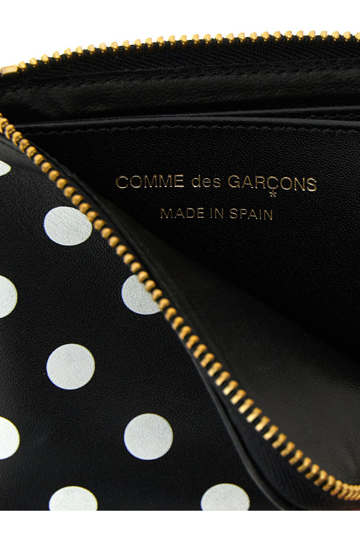 Polka Dots Printed Wallet Black-grey