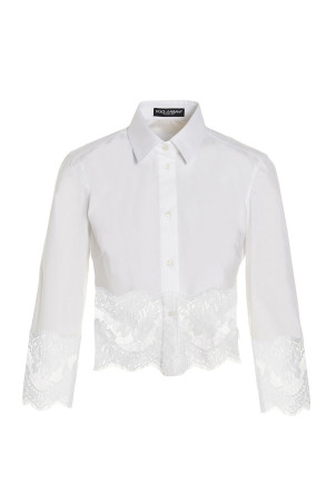 Lace shirt White