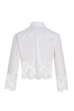 Lace shirt White