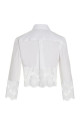 Кружевная рубашка, белая DOLCE & GABBANA F5Q65TFUEEEW0800