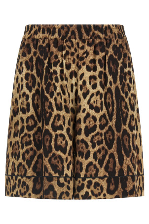 Leopard shorts Brown