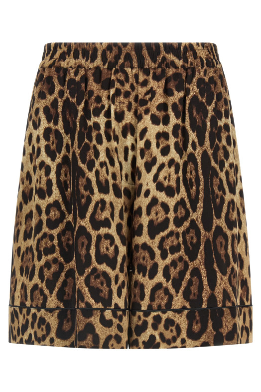 Leopard shorts Brown