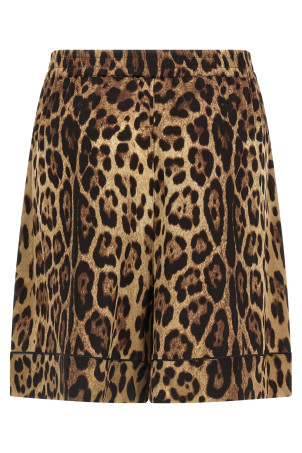 Leopard shorts Brown