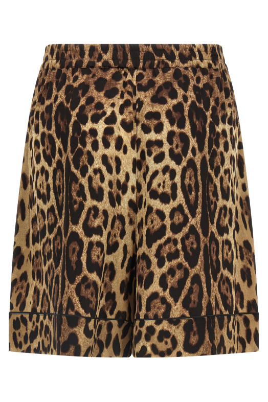 Leopard shorts Brown