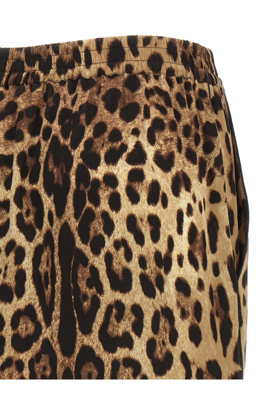 Leopard shorts Brown