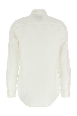 Logo embroidery shirt White