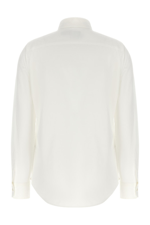 Logo embroidery shirt White