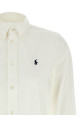 Logo embroidery shirt White