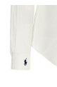 Logo embroidery shirt White