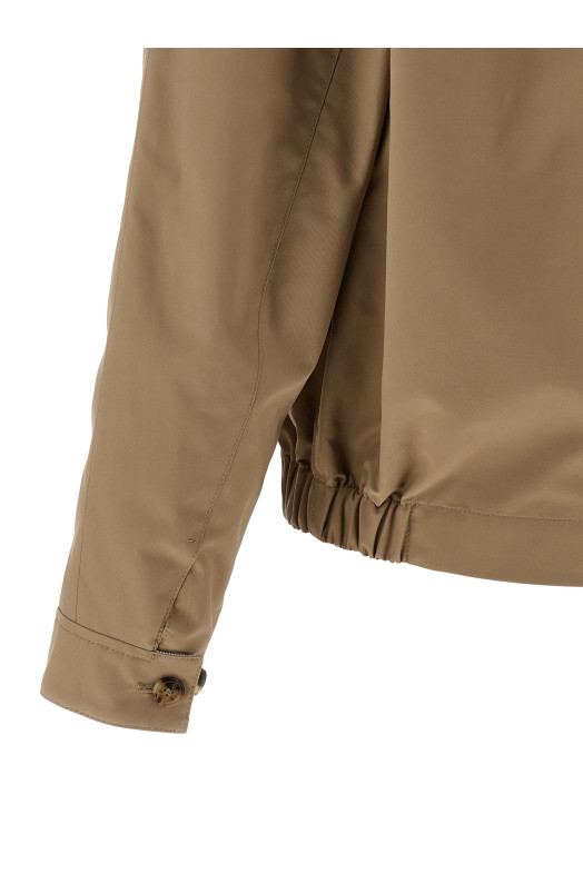 Techno cotton jacket Beige