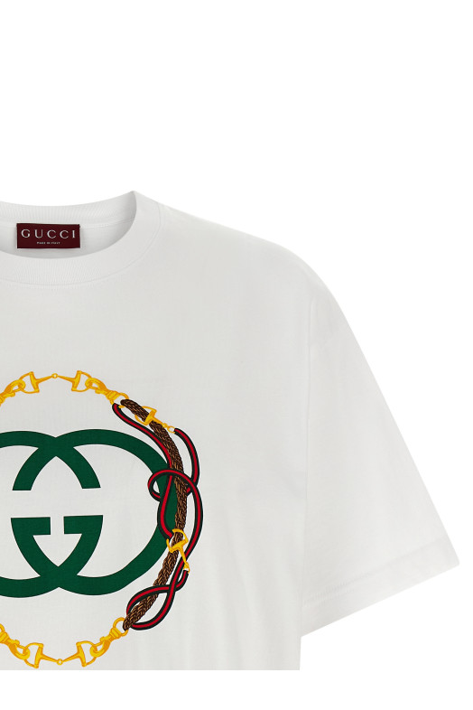 'Incrocio GG' T-shirt White