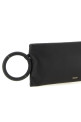 Nappa leather clutch Black