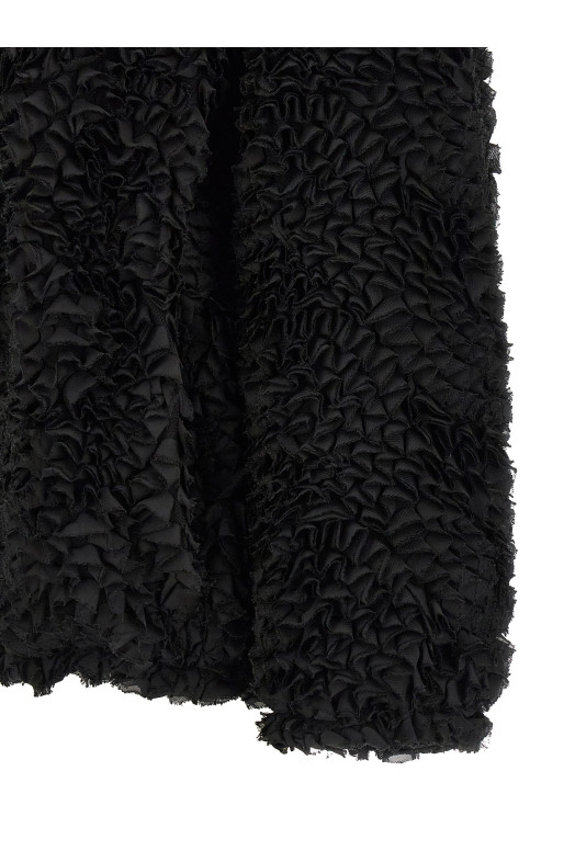 Mini ruffle jacket Black