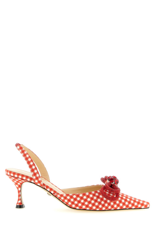 'Double Bow' slingback Red