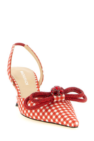 'Double Bow' slingback Red