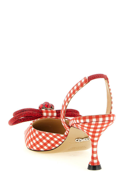 'Double Bow' slingback Red