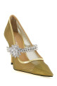 'Lotus Flower' pumps Gold