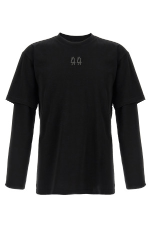 'Classic Double Sleeve' T-shirt Black