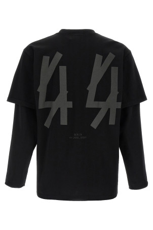 'Classic Double Sleeve' T-shirt Black