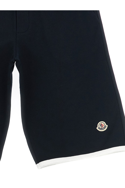 Logo patch Bermuda shorts Blue