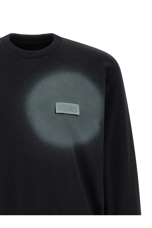 'Numeric Signature MM6' spray sweatshirt Black