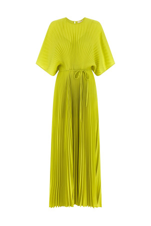 Pleated dress Green