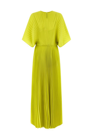 Pleated dress Green
