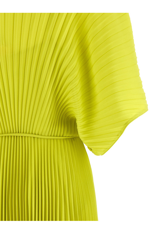 Pleated dress Green