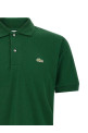 Logo patch polo shirt Green