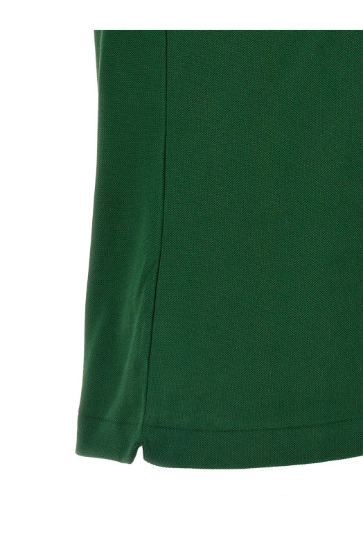 Logo patch polo shirt Green