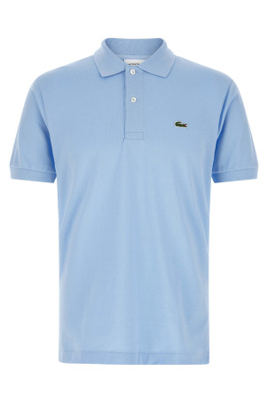 Logo patch polo shirt BLUE