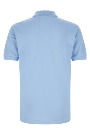 Logo patch polo shirt BLUE