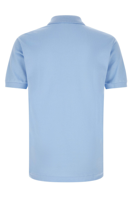 Logo patch polo shirt BLUE
