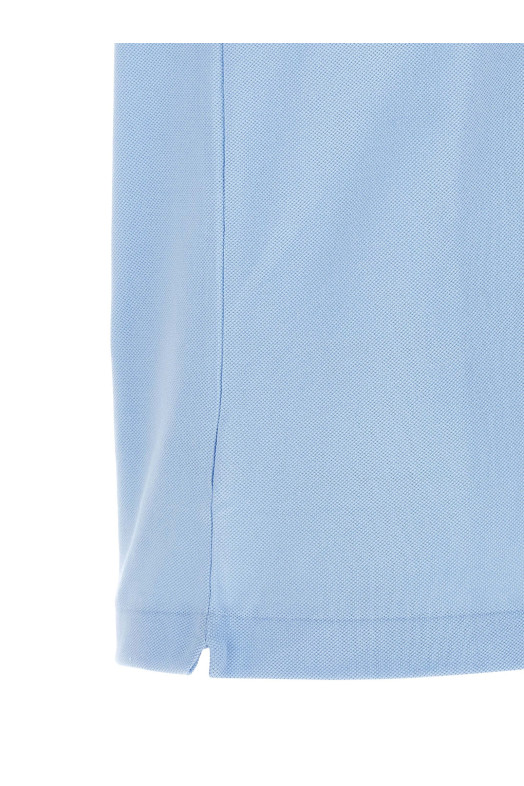 Logo patch polo shirt BLUE