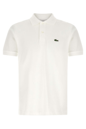 Logo patch polo shirt White