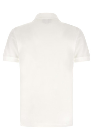 Logo patch polo shirt White