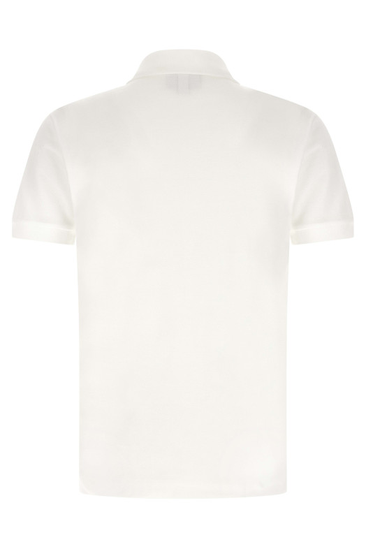 Logo patch polo shirt White