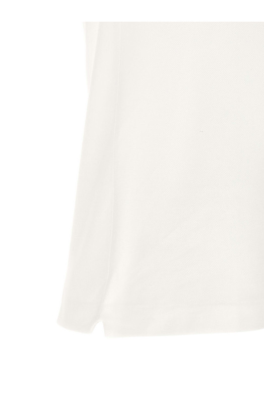 Logo patch polo shirt White