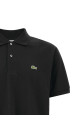Logo patch polo shirt Black