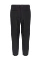 Technical gabardine trousers Black