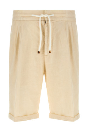 Linen bermuda shorts Beige