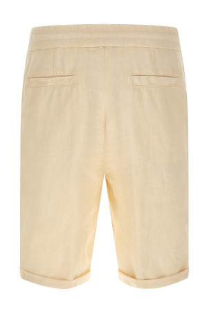 Linen bermuda shorts Beige
