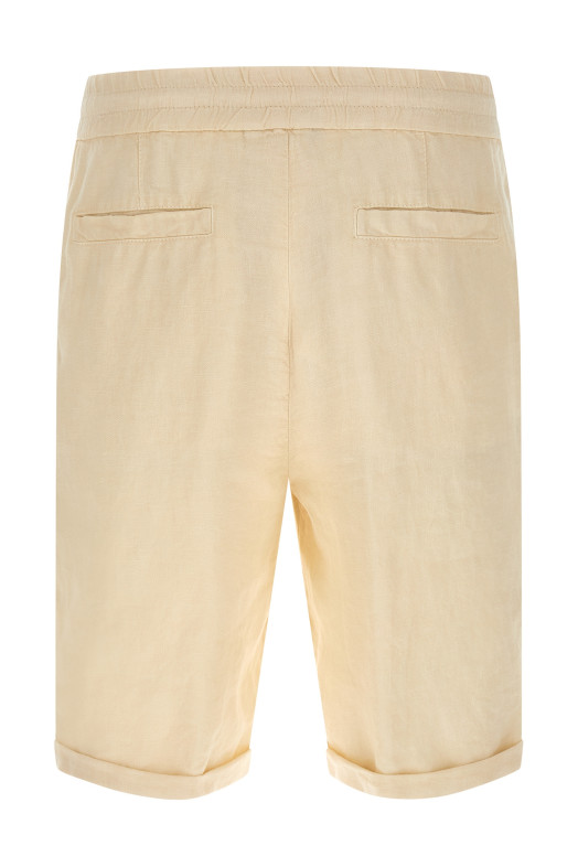 Linen bermuda shorts Beige