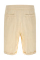 Linen bermuda shorts Beige
