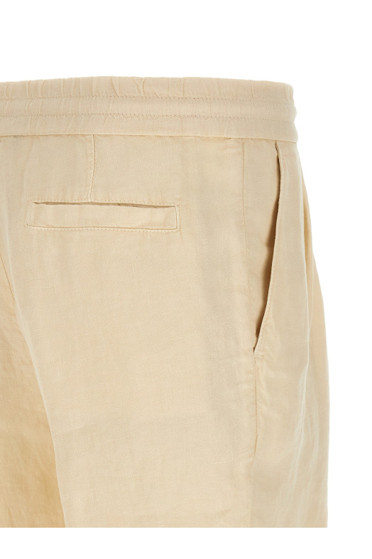 Linen bermuda shorts Beige