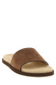Suede slides Brown