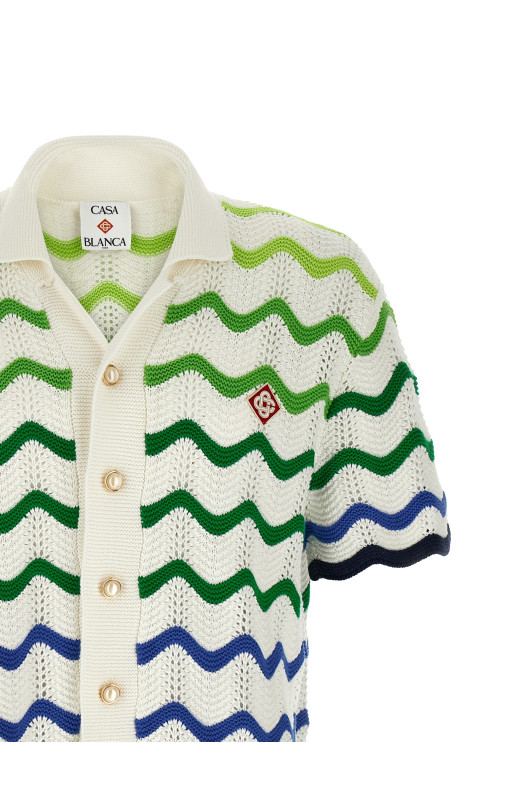 'Gradient Wave' shirt Multicolor