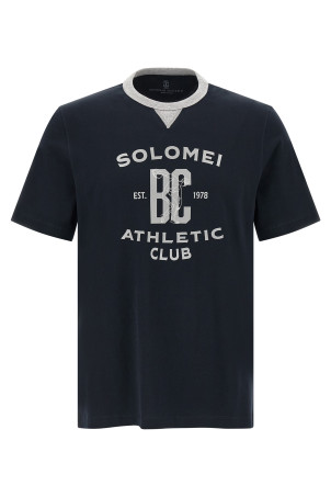 Printed T-shirt Blue